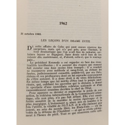 Au fil des jours - propos d'un libéral 1962-1965