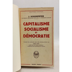Capitalisme socialisme et démocratie