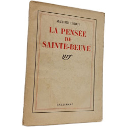 La pensée de Sainte-Beuve