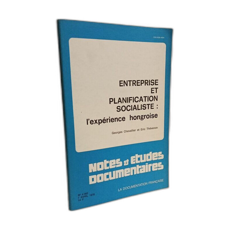 Entreprise et planification socialiste : l'expérience hongroise -...