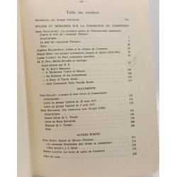Contributions à l'histoire du Comintern