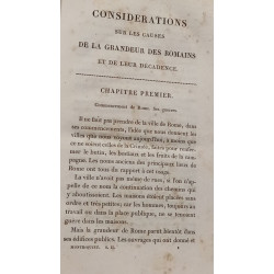 Considérations sur les causes de la grandeur des Romains et de...