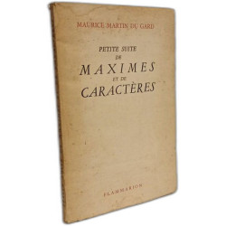 Petite suite de Maximes et de caractères