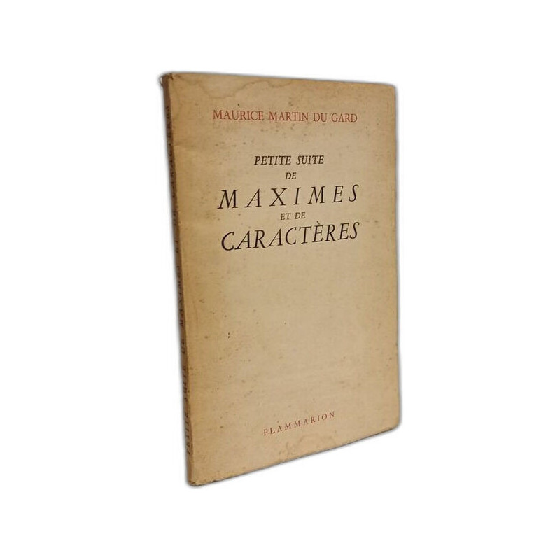 Petite suite de Maximes et de caractères
