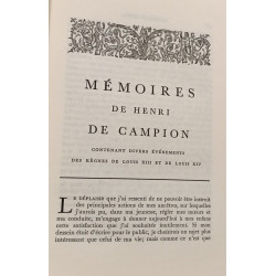 Mémoires de Henri de Campion- Le temps retrouvé n°XI