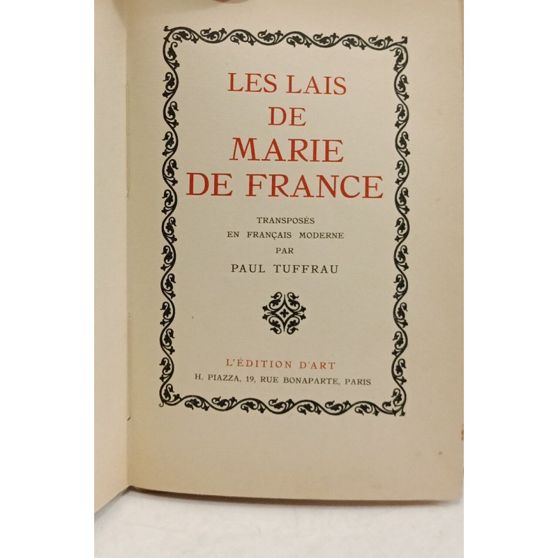 Les lais de Marie de France