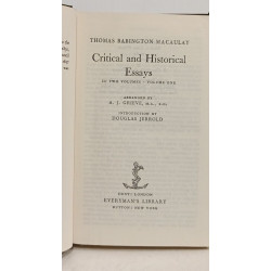 Critical and Historical Essays - Volume I et II