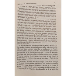 La philosophie critique de l'histoire