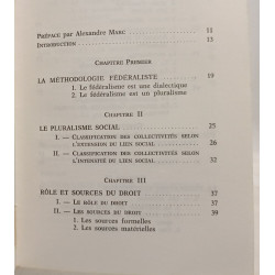 Les principes du fédéralisme et la Fédération européenne