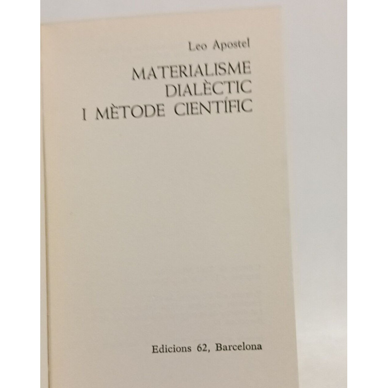 Materialisme dialèctic i mètode científic