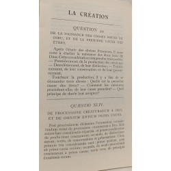 Saint Thomas d'Aquin Somme théologique : La Création (Questions 44-49)