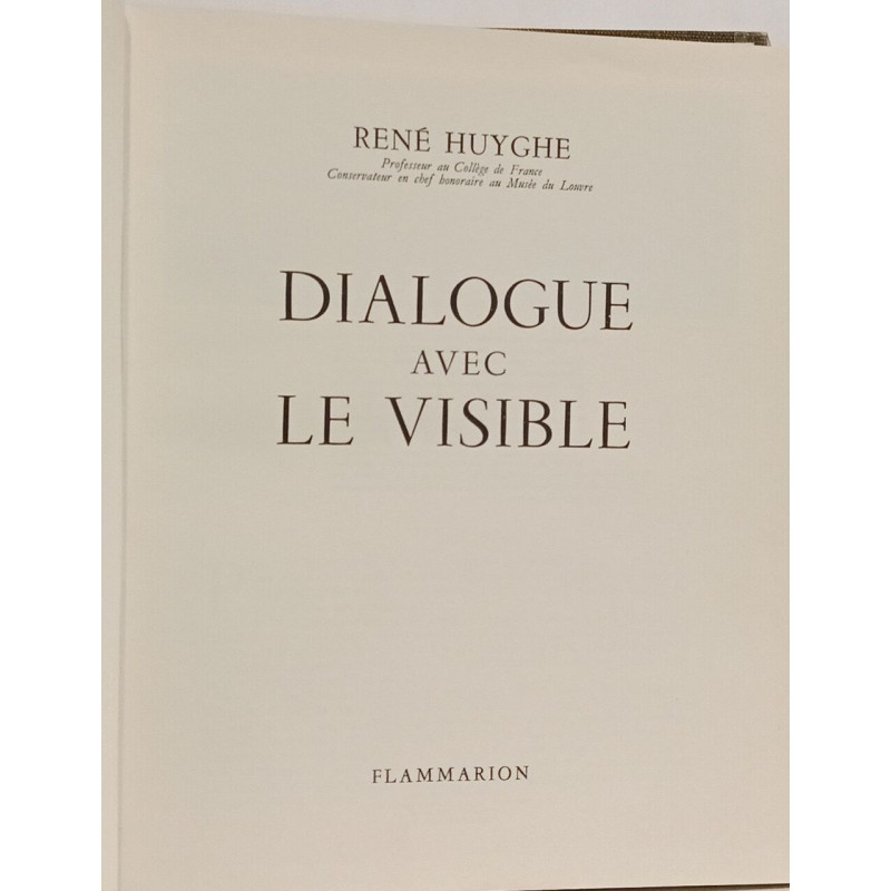 Dialogue avec le visible