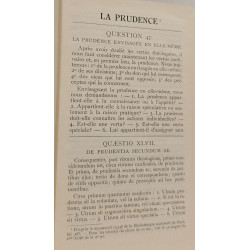 Somme Théologique de Saint Thomas d'Aquin , La prudence (QUESTIONS...