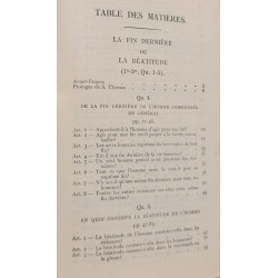 Saint THomas d'Aquin Somme Theoloque - La béatitude