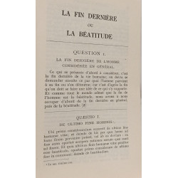 Saint THomas d'Aquin Somme Theoloque - La béatitude