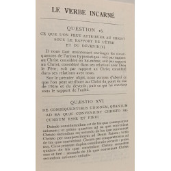Saint Thomas d'Aquin Somme Théologique- Le Verbe Incarné Tome 3