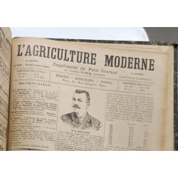 L'Agriculture Moderne supplément du Petit Journal --- année 1899...