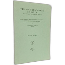 The Old Testament in Syriac - General preface