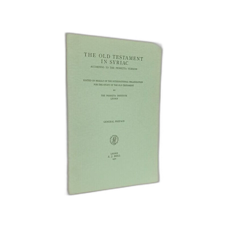 The Old Testament in Syriac - General preface
