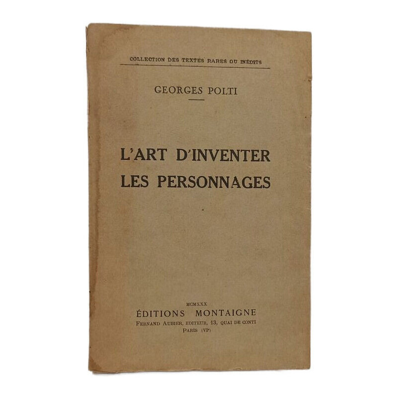 L'art d'inventer les personnages