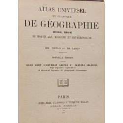 Atlas universel et classique de géographie ancienne romaine du...
