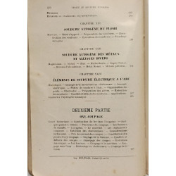 Traité de soudure autogène et d'oxy-coupage - première édition 1928