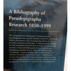 A Bibliography of Pseudepigrapha Research 1850-1999 (Library of...
