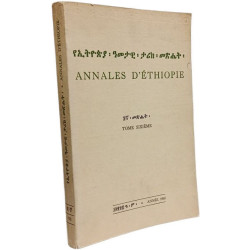 Annales d'Éthiopie TOME SIXIEME ANNEE 1965