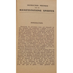 Instruction pratique sur les manifestations spirites