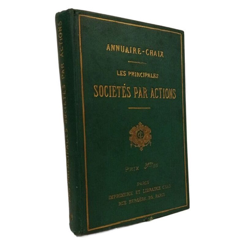 Annuaire-Chaix. Les principales sociétés par actions