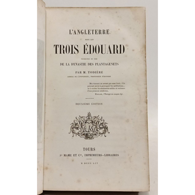 L'Angleterre sous les trois Édouard premiers de son nom de la...
