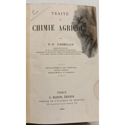 Traité de chimie agricole - développement des végétaux terre...