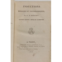 Inductions morales et physiologiques - second edition revue et...