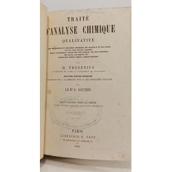 Traité d'analyse chimique qualitative