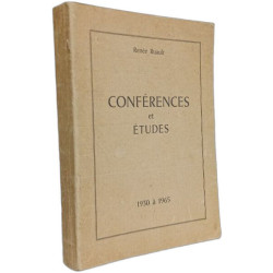 Conférences et études 1930 à 1965