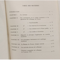 La banque de france et la monnaie