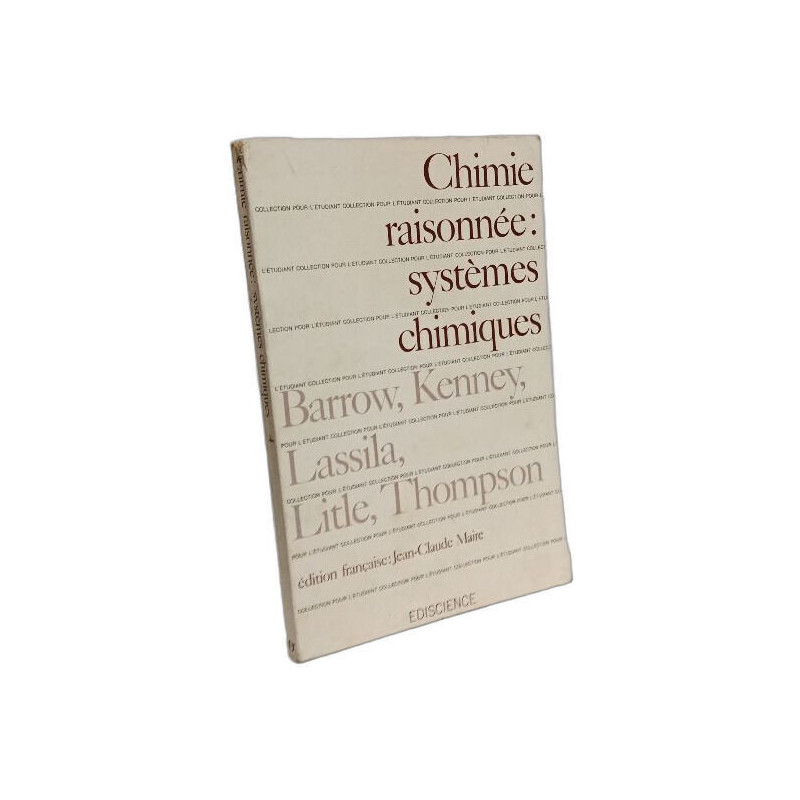 Chimie raisonnée: systèmes chimiques