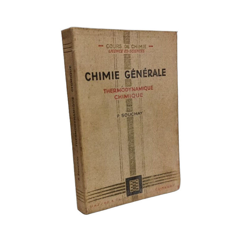 Chimie générale thermodynamique chimique