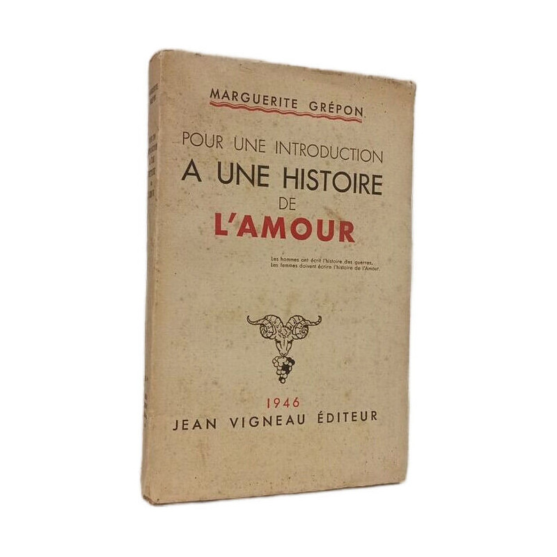 Pour une introduction à une histoire de l'amour