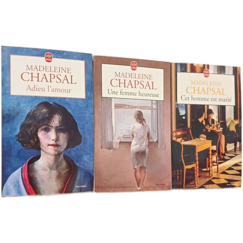 Madeleine Chapsal Collection - Adieu l'amour + Une femme heureuse...