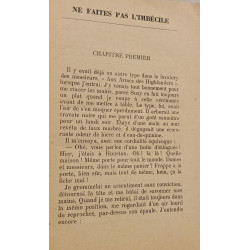 Ne faites pas l'imbécile