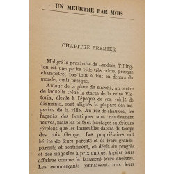 Un meurtre par mois