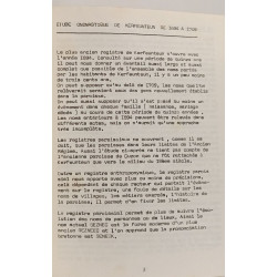 Noms de familles à Kerfeunteun de 1694 à 1709