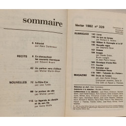 Fiction N° 326 fevrier 1982