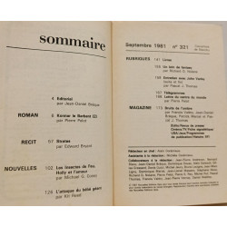 Fiction N° 321 septembre 1981