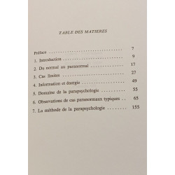 Inventaire de la parapsychologie