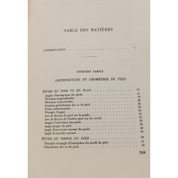 Architecture et géométrie du pied