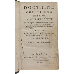 Doctrine chrétienne en forme de lectures de piété où l'on expose...
