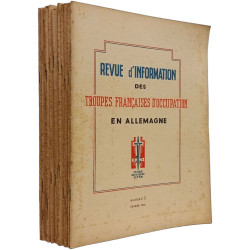 Revue d'information des troupes françaises d'occupation en...