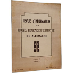 Revue d'information des troupes françaises d'occupation en...